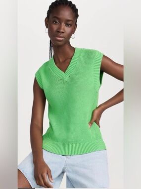 Jumper 1234
Cross Texture Tank Vest Green Size Small